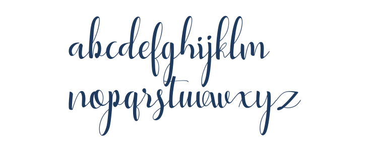 YullisaScript Lowercase