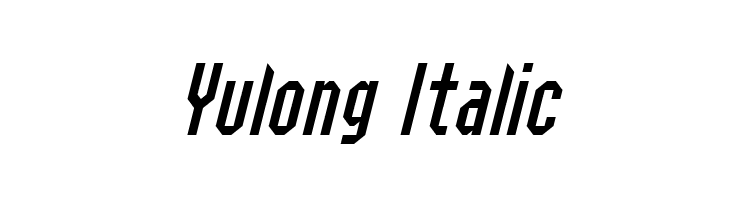Yulong Italic  font caratteri gratis