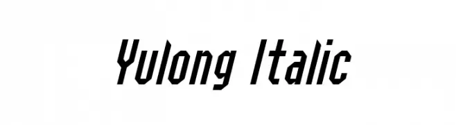Yulong Italic  नि: शुल्क फ़ॉन्ट्स डाउनलोड