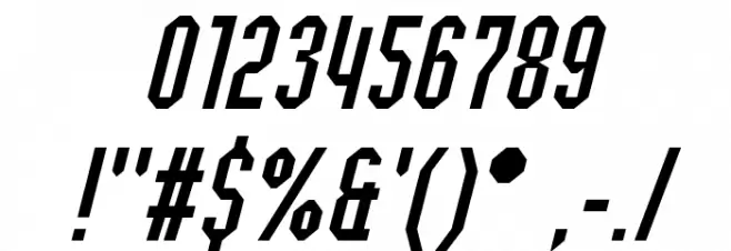 Yulong Italic Font OTHER CHARS