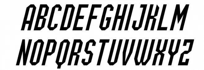 Yulong Italic 字体 大写
