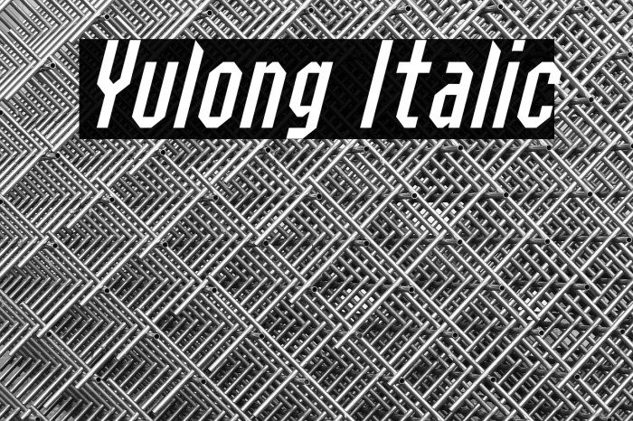 Yulong Italic Example 2