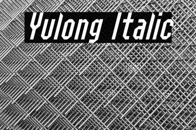 Yulong Italic Font examples