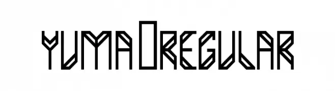 Yuma-Regular  font caratteri gratis