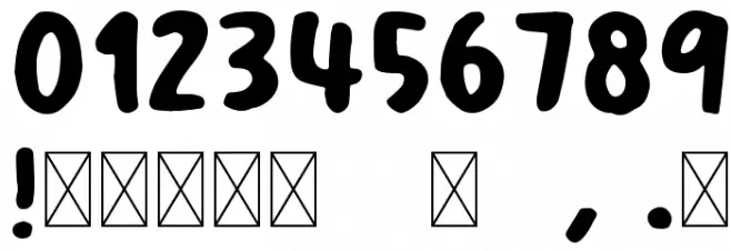 YumaroRegular Font OTHER CHARS