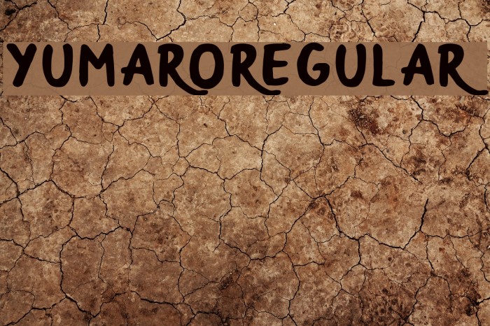 YumaroRegular Font examples