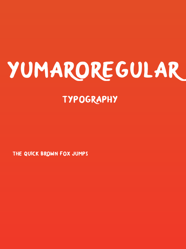 YumaroRegular Poster