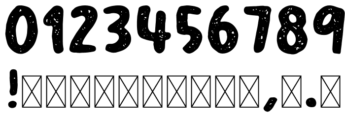 YumaroRough Font OTHER CHARS
