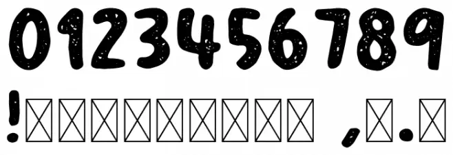 YumaroRough Font OTHER CHARS