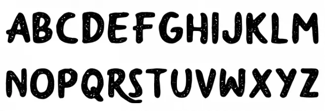 YumaroRough Шрифта ВЕРХНИЙ