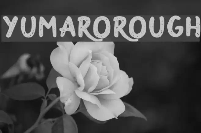 YumaroRough Font examples