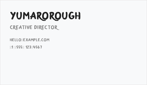 YumaroRough Business Card