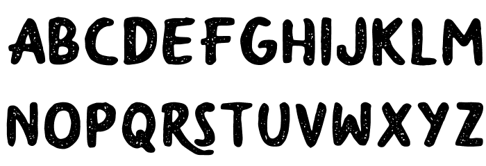 YumaroRough Font LOWERCASE