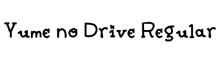 Yume no Drive Regular  baixar fontes gratis