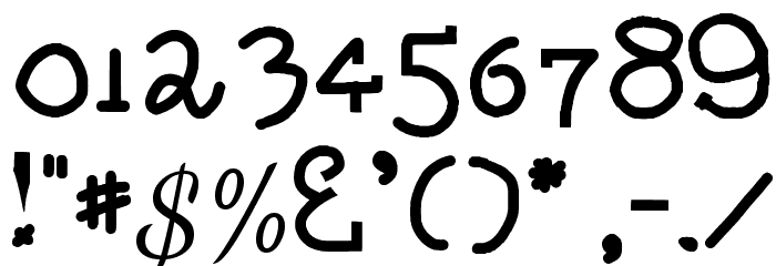 Yume no Drive Regular Font OTHER CHARS