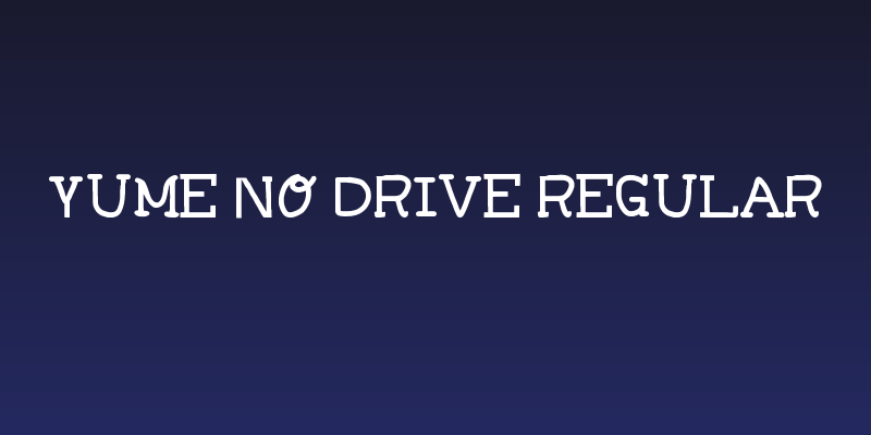 Yume no Drive Regular Social Header