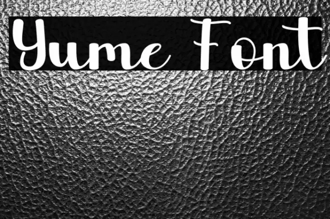 Yume Font examples