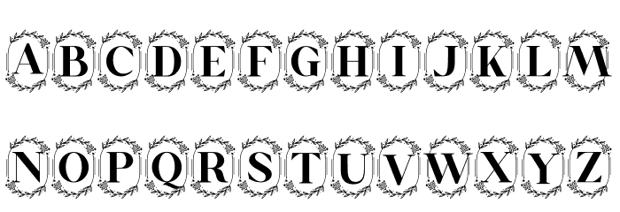 Yumeira Monogram Font LOWERCASE