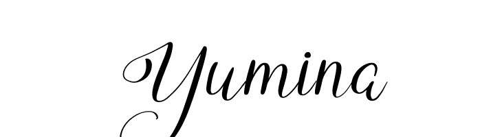 Yumina  font caratteri gratis