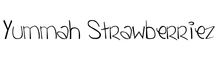 Yummah Strawberriez  Frei Schriftart Herunterladen