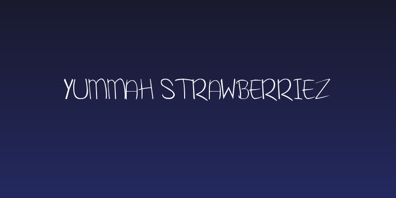 Yummah Strawberriez Social Header