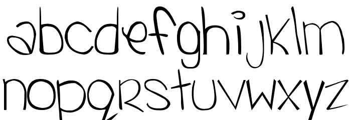 Yummah Strawberriez Font LOWERCASE