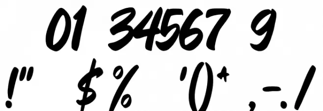 Yummi Lassi Font OTHER CHARS