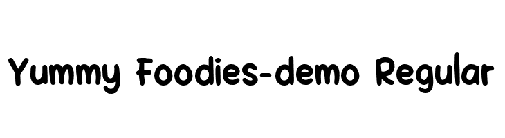 Yummy Foodies-demo Regular  Fuentes Gratis Descargar