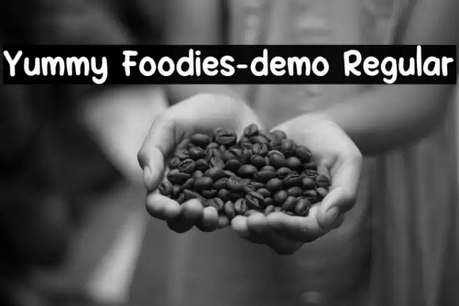 Yummy Foodies-demo Regular Font examples