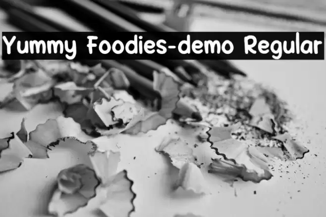 Yummy Foodies-demo Regular Font examples