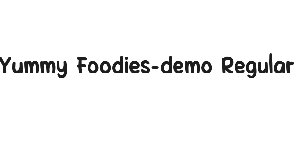 Yummy Foodies-demo Regular Logo