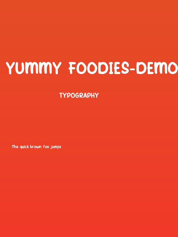 Yummy Foodies-demo Regular Poster