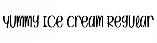 Yummy Ice Cream Regular  Fuentes Gratis Descargar