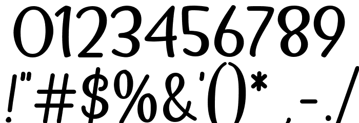 Yummy Ice Cream Regular Font OTHER CHARS