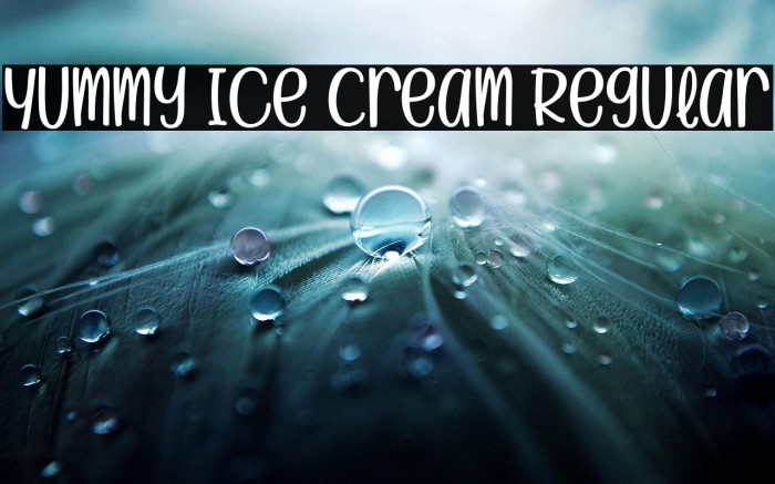 Yummy Ice Cream Regular Example 1