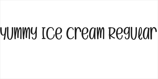 Yummy Ice Cream Regular Logo