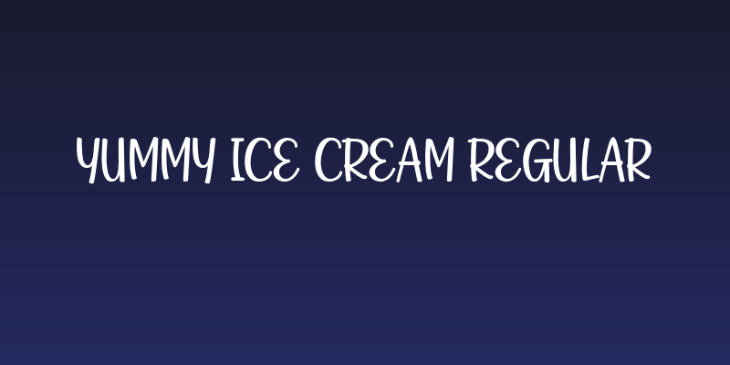 Yummy Ice Cream Regular Social Header