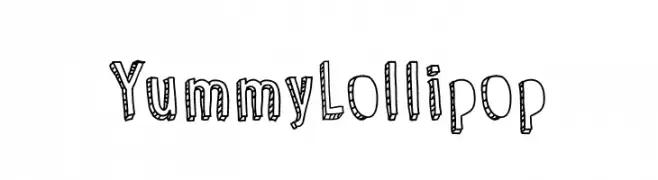 Yummy Lollipop  Frei Schriftart Herunterladen