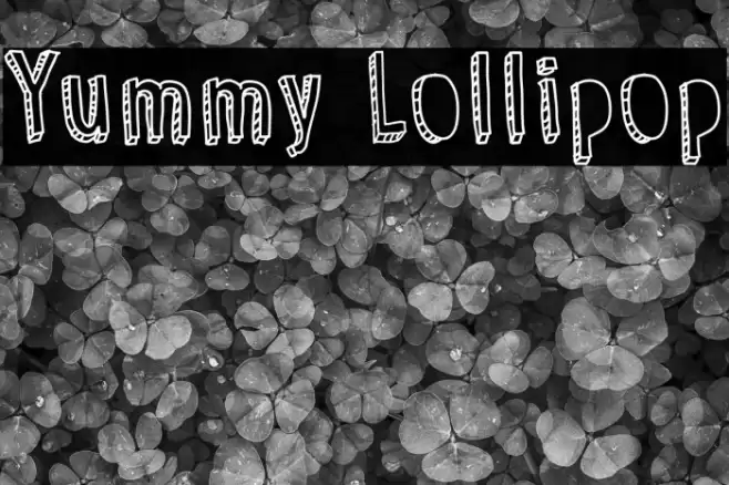 Yummy Lollipop Font examples