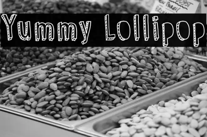 Yummy Lollipop Font examples
