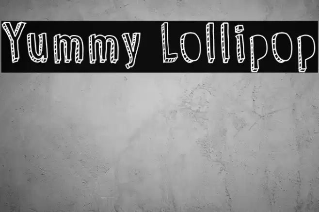 Yummy Lollipop Font examples