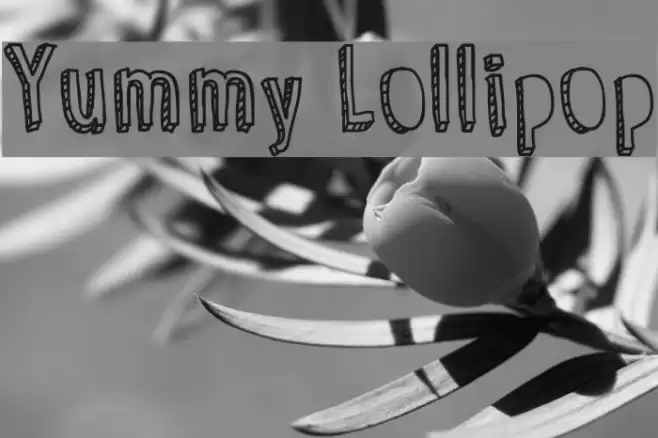 Yummy Lollipop Font examples