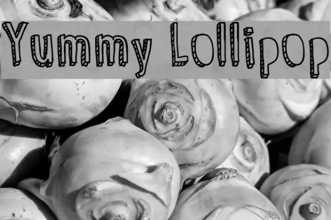 Yummy Lollipop Font examples