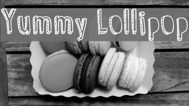 Yummy Lollipop Font examples