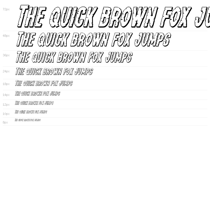 Yummy Mummy 3D Italic Waterfall