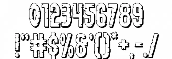 Yummy Mummy 3D Font OTHER CHARS