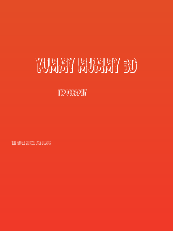 Yummy Mummy 3D Poster
