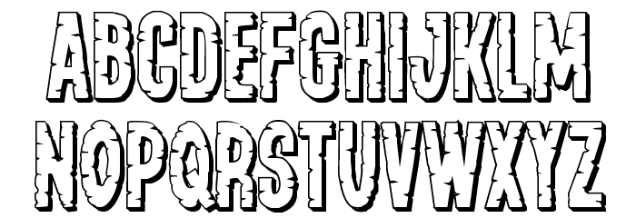 Yummy Mummy 3D Font LOWERCASE
