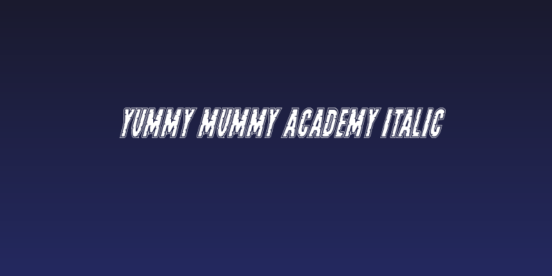 Yummy Mummy Academy Italic Social Header