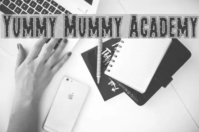 Yummy Mummy Academy Font examples